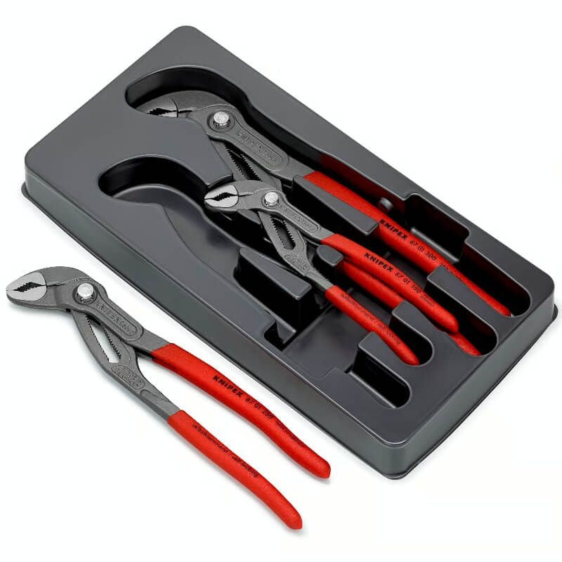 Knipex 00 20 09 V02 Cobra Water Pump Plier Set (3 Piece)