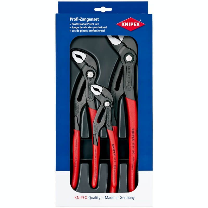 Knipex 00 20 09 V02 Cobra Water Pump Plier Set (3 Piece)