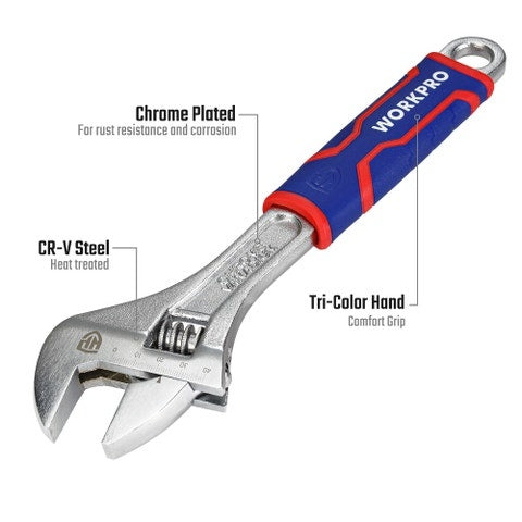 Workpro WP272013 300mm (12") Adjustable Wrench