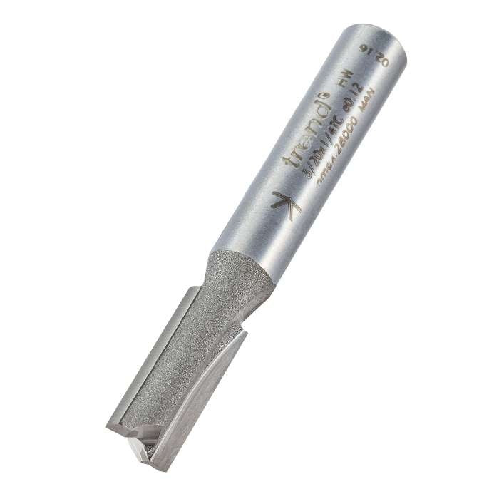 Trend 3/20X1/4TC Two Flute TCT Cutter 6.3mm x 16mm 1/4in Shank