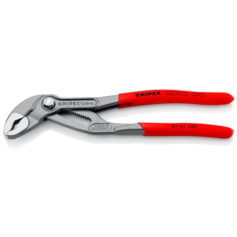 Knipex 87 01 180 SB Cobra High-Tech Water Pump Pliers 180mm (Carded)