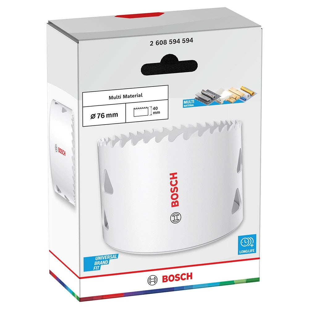 Bosch 2608594594 Multi Material Threaded Hole Saw 76 x 40mm