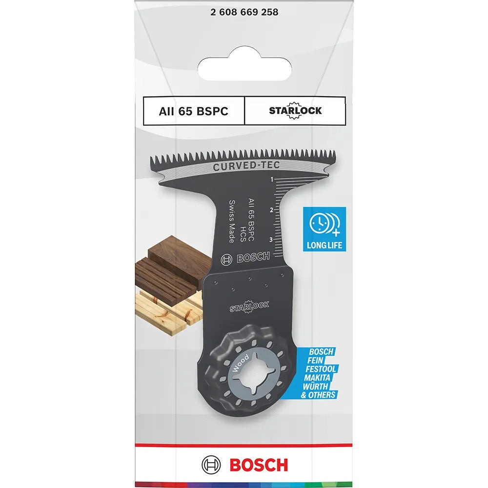 Bosch 2608669258 AII 65 BSPC Starlock Wood Blade 65 x 40mm