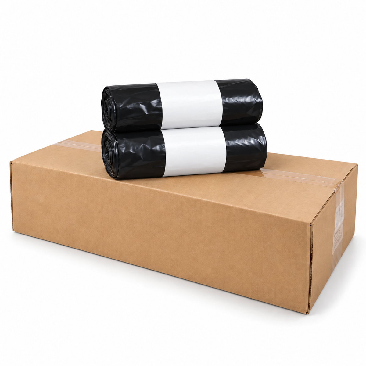 Punchin 90L Heavy-Duty Black Refuse Sacks 35mu / 140 Gauge (20 Rolls of 10)