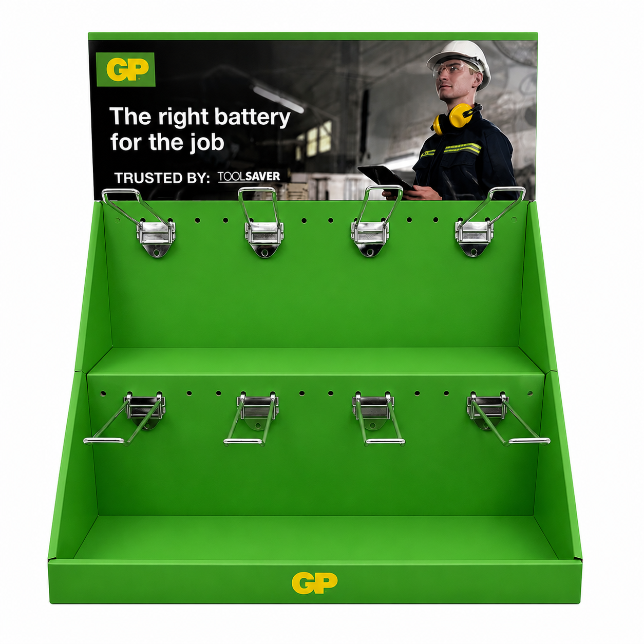 GP Batteries Trade Counter Display Stand (FREE with Any Mix of 8 GP Battery Products)
