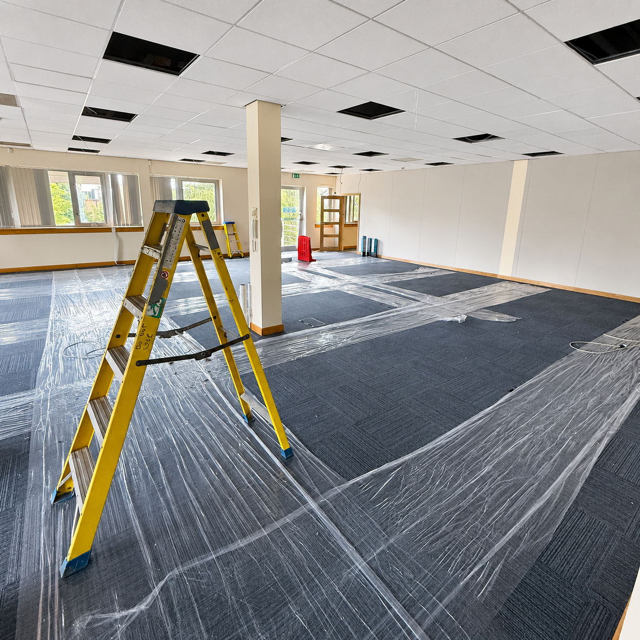 Punchin Clear Carpet Protection Film - 600mm x 100m Roll (Single)