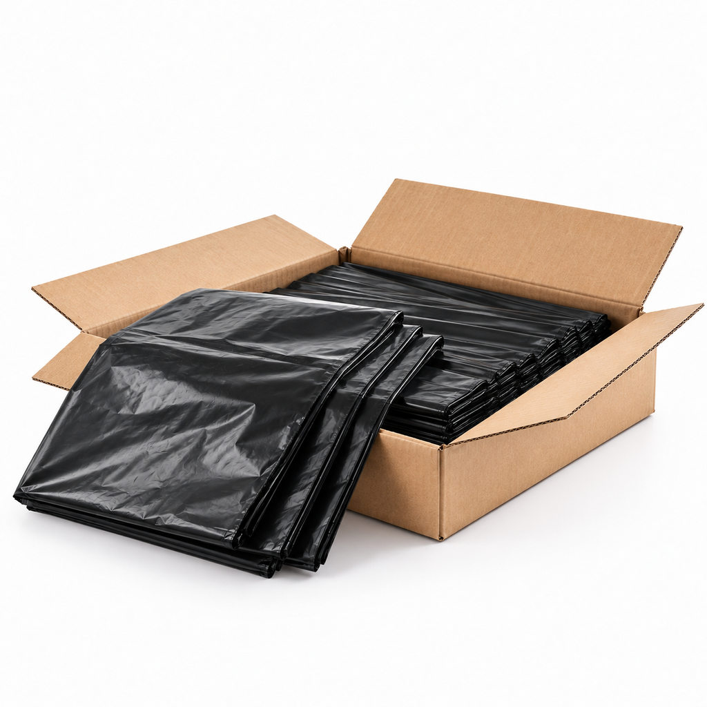 Punchin Saturn Black Refuse Sacks 90L (Box of 200)