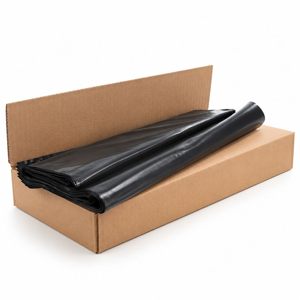 Punchin BLACKRUBBLE100 Black Heavy-Duty Rubble Sacks 50L (Box of 100)