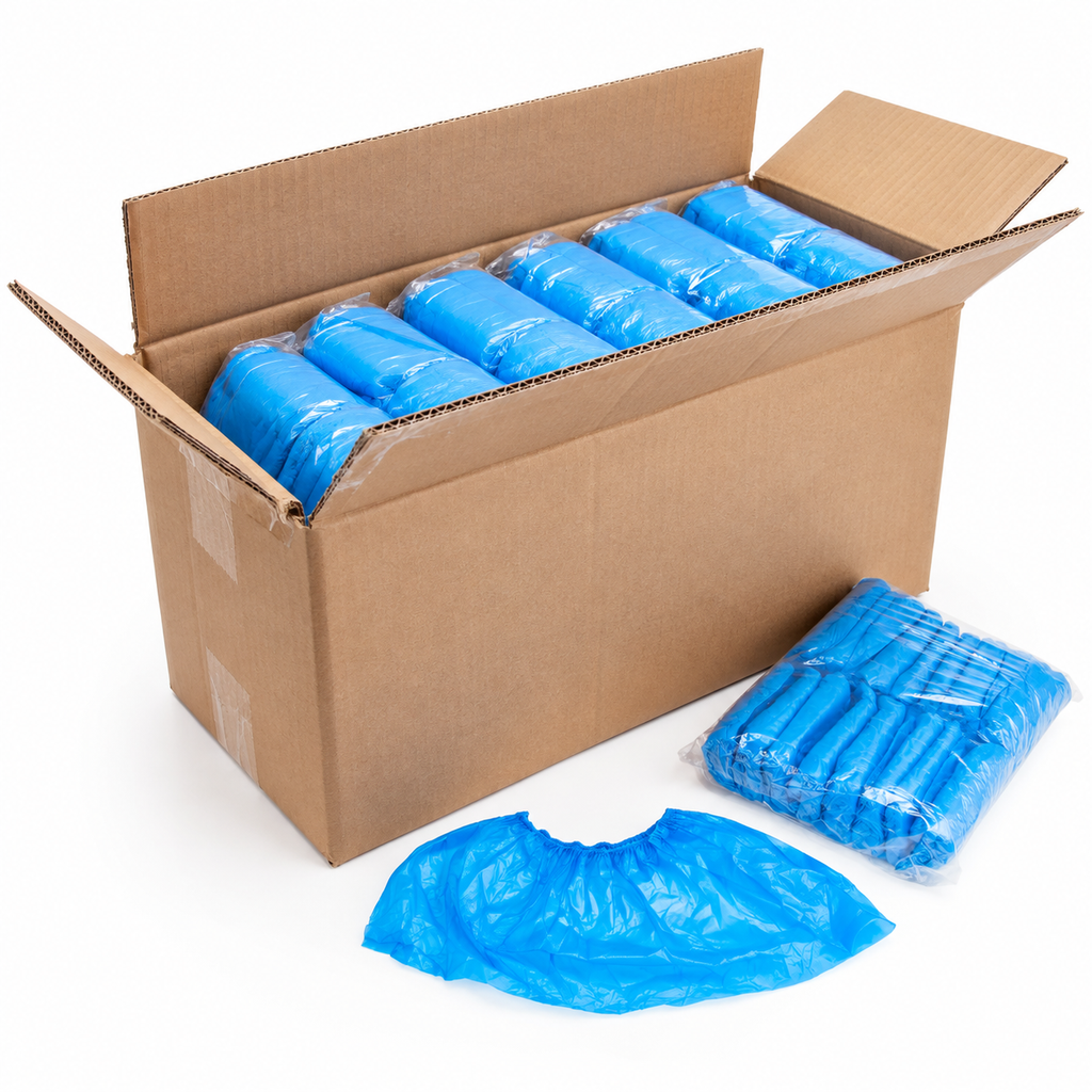 Blue Disposable Overshoes (20 Packs of 100)