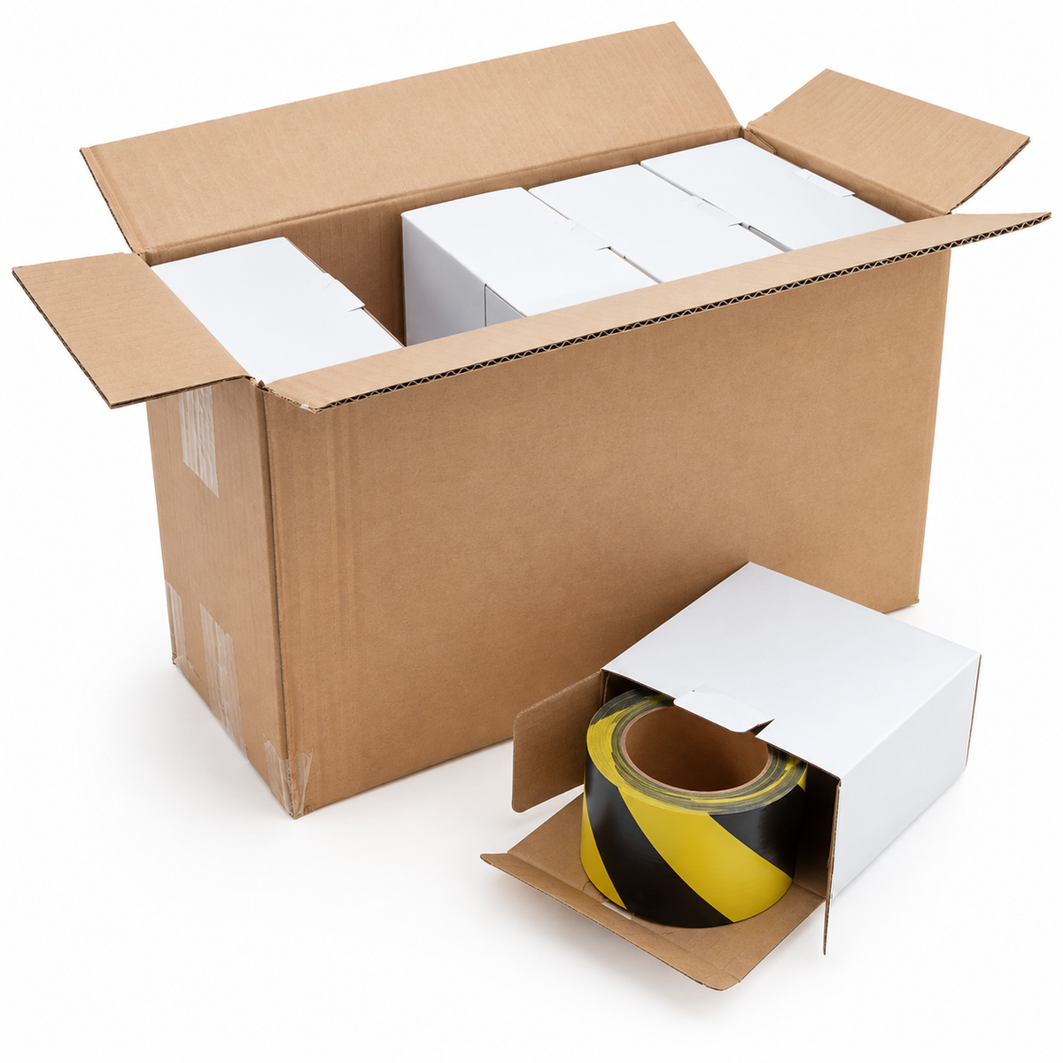 Yellow/Black Barrier Tape 500m x 70mm (Box of 10)