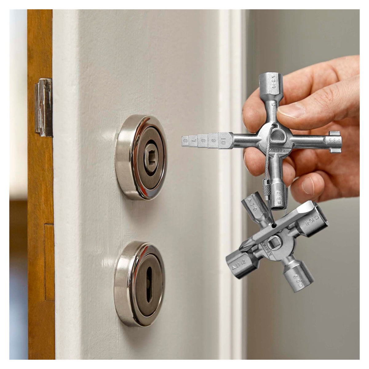Knipex 00 11 01 TwinKey Control Cabinet Key 92mm