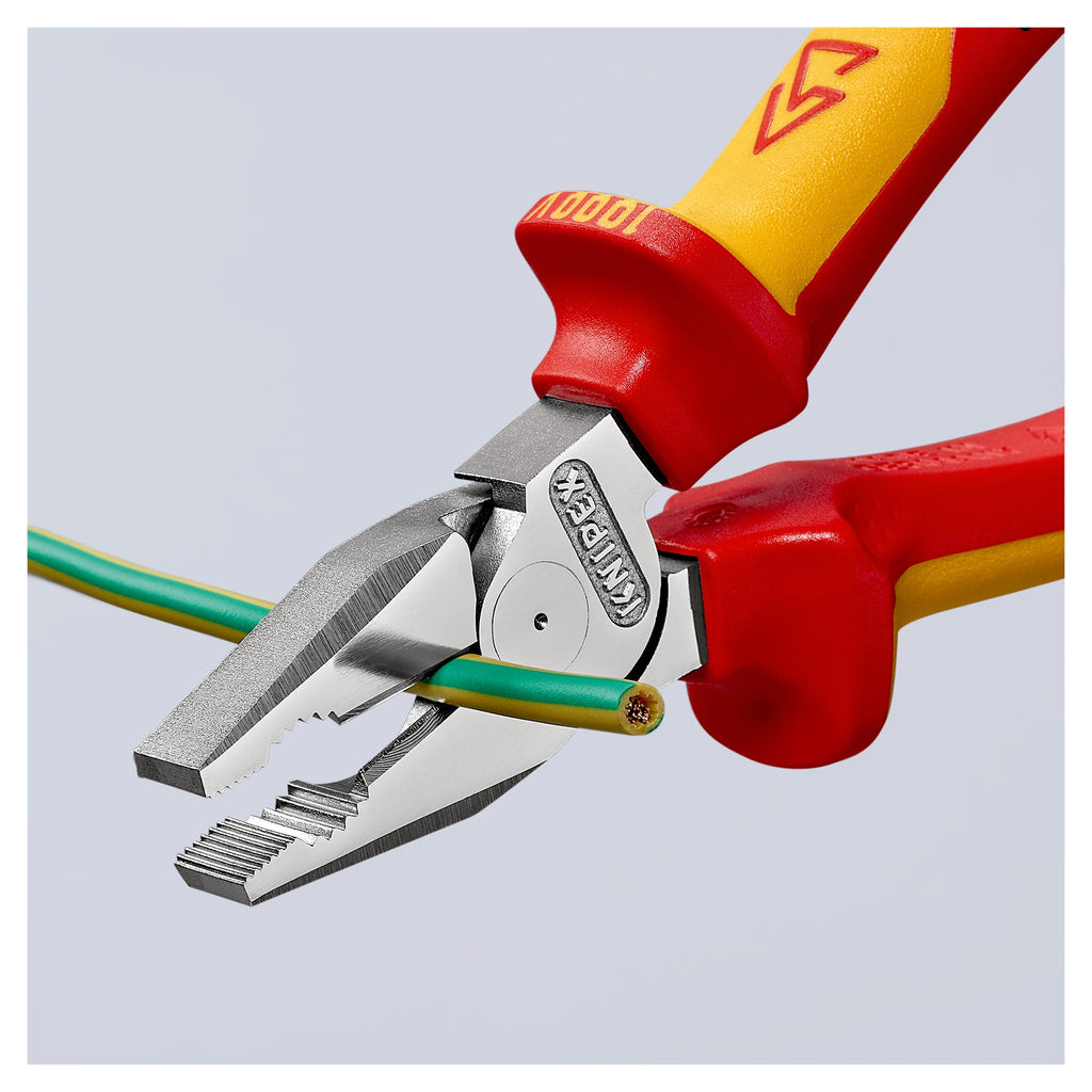 Knipex 02 06 200 SB VDE High Leverage Combination Pliers 200mm (Carded)