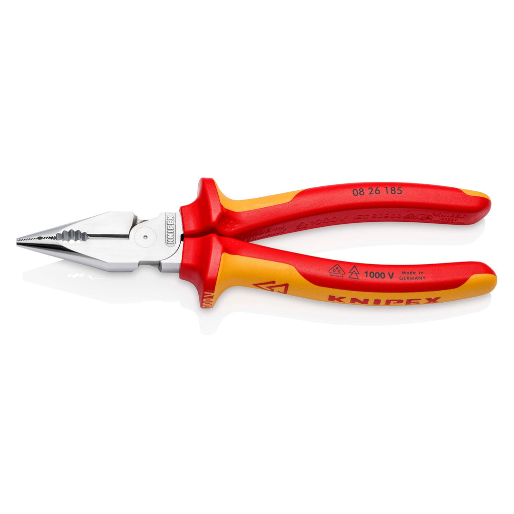 Knipex 08 26 185 VDE Needle-Nose Combination Pliers 185mm