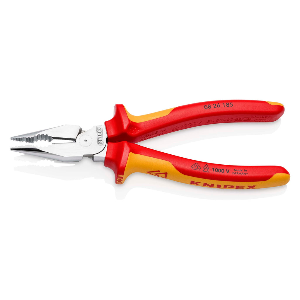 Knipex 08 26 185 VDE Needle-Nose Combination Pliers 185mm