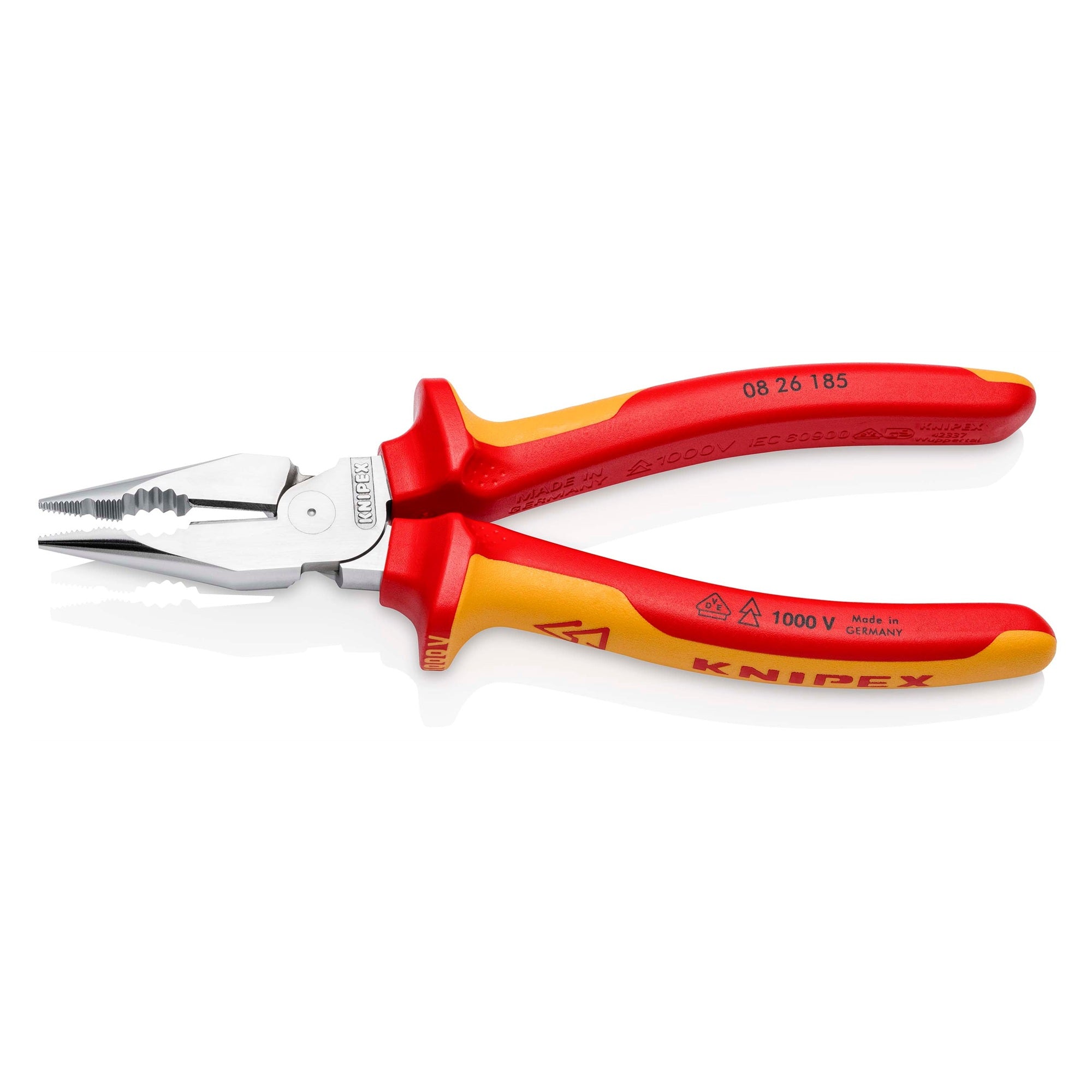Knipex 08 26 185 VDE Needle-Nose Combination Pliers 185mm