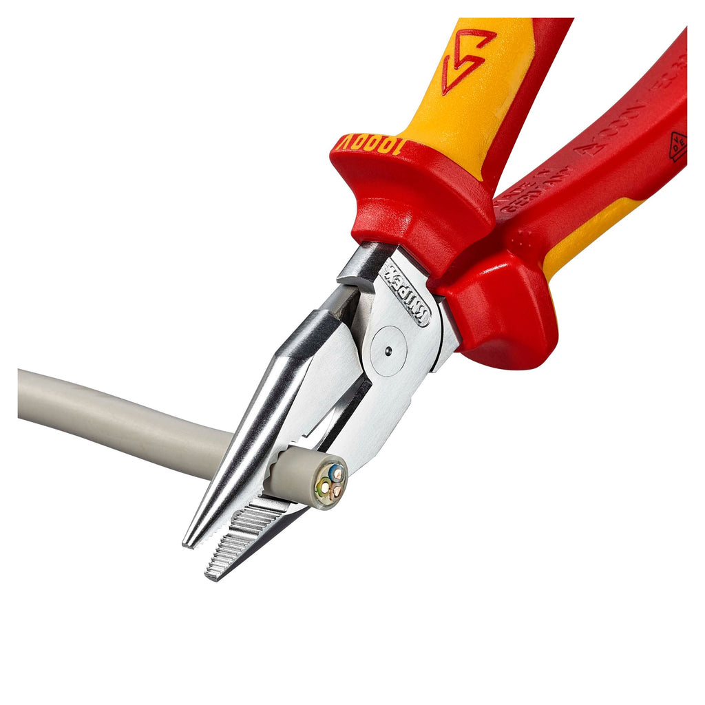 Knipex 08 26 185 VDE Needle-Nose Combination Pliers 185mm