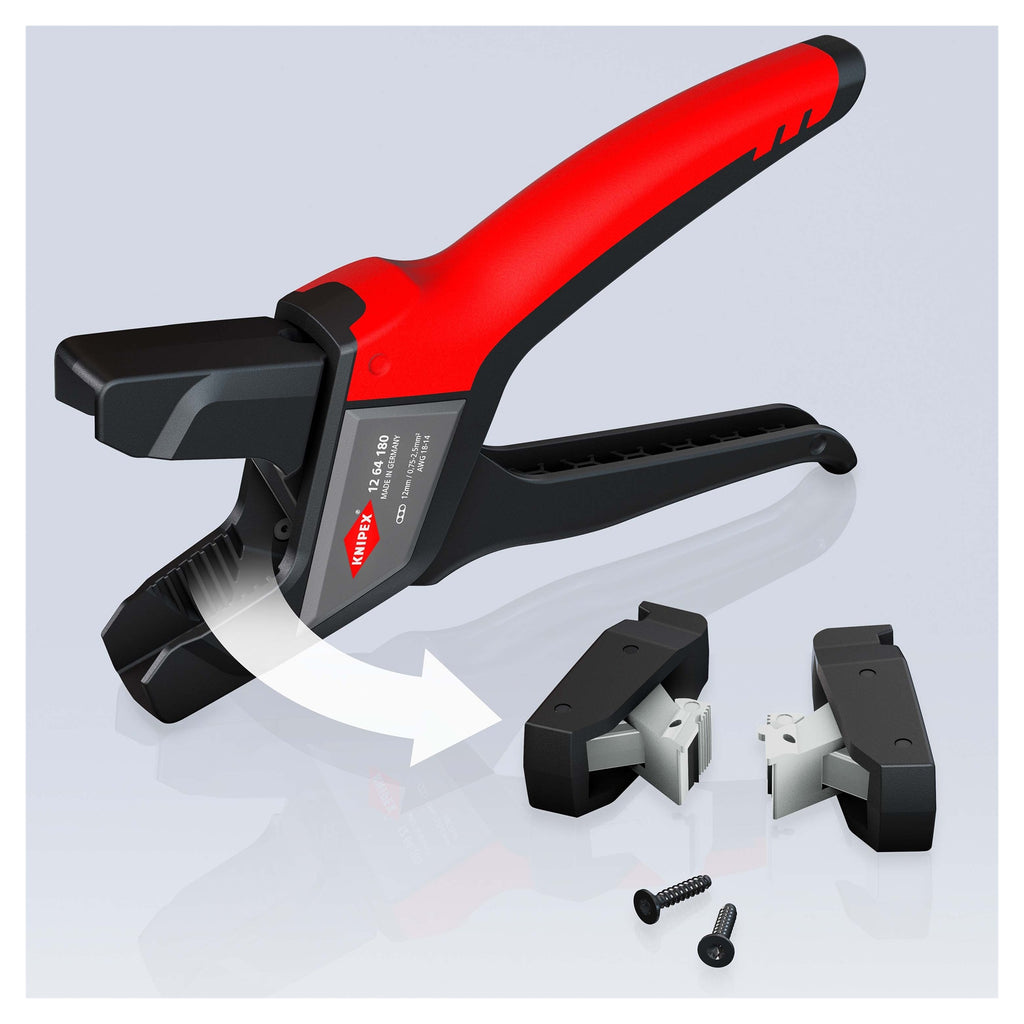 Knipex 12 64 180 Automatic Flat Cable Stripping Pliers 180mm