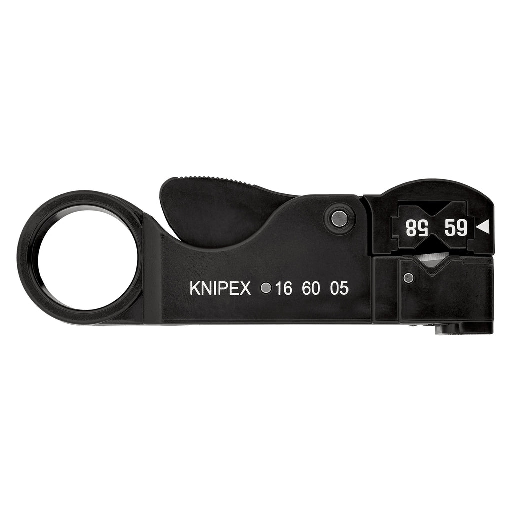 Knipex 16 60 05 SB Stripping Tool for Coax Cable 105mm (Blister)