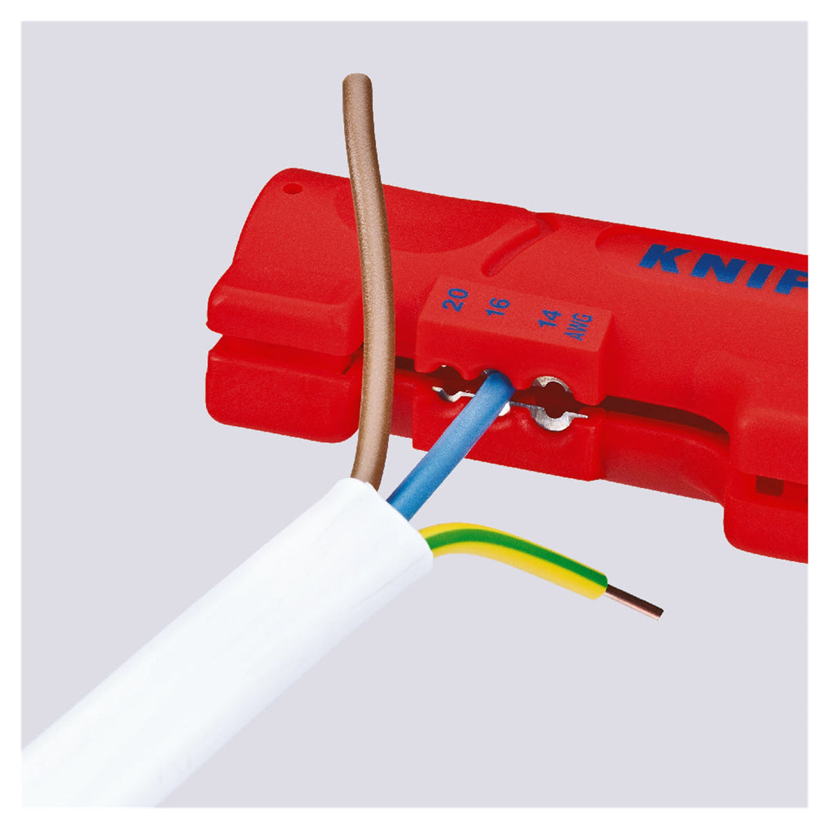 Knipex 16 64 125 SB Stripping Tool for Flat & Round Cable 125mm (Blister)