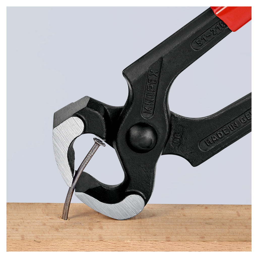Knipex 51 01 210 SB Hammerhead Style Carpenters' Pincers 210mm (Carded)