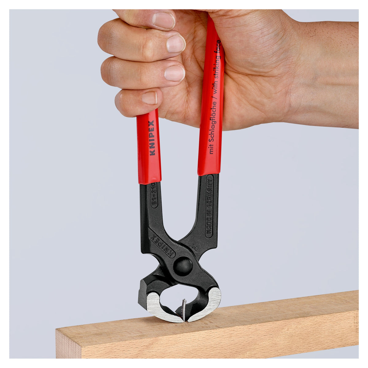 Knipex 51 01 210 SB Hammerhead Style Carpenters' Pincers 210mm (Carded)