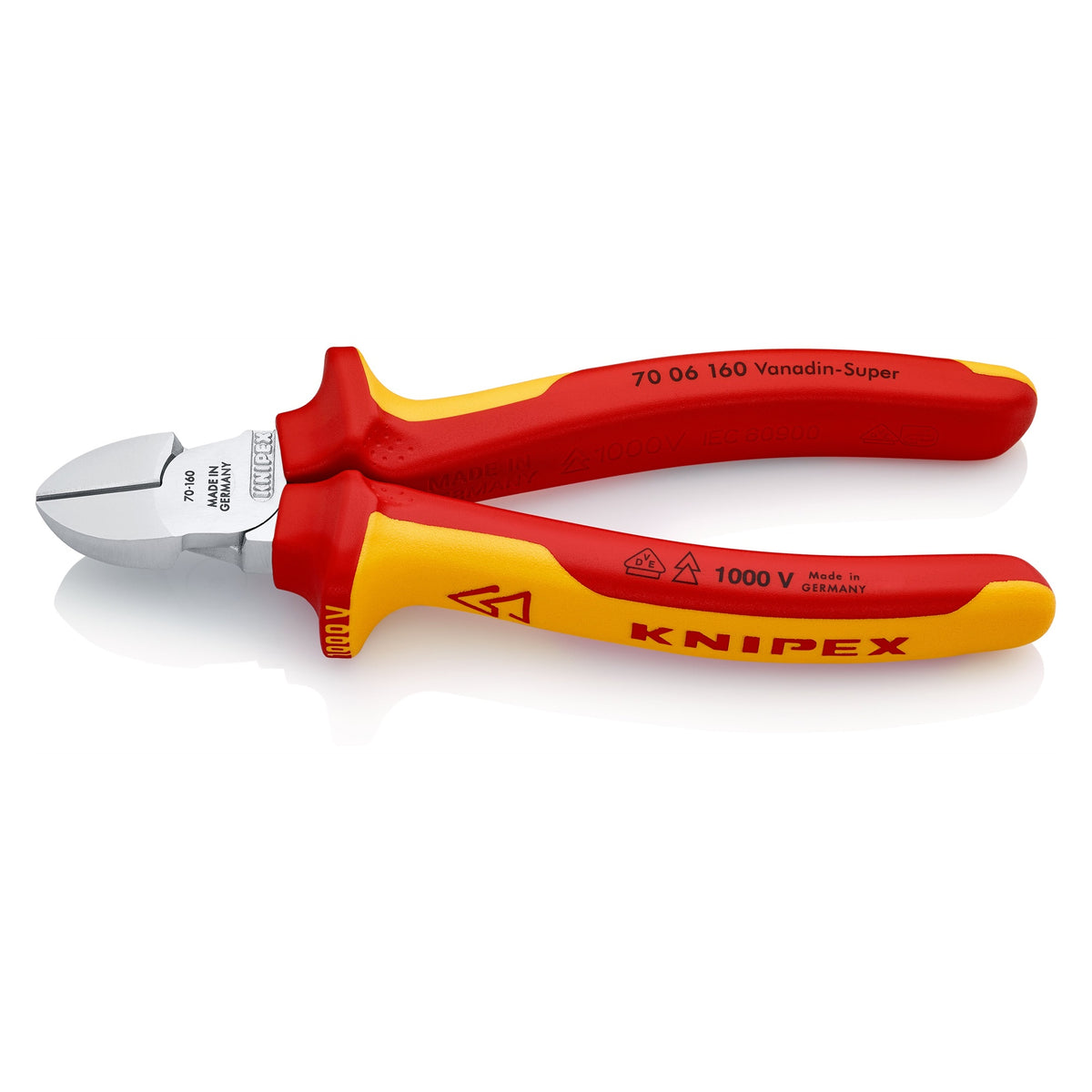 Knipex 70 06 160 SB VDE Diagonal Cutter 160mm (Carded)