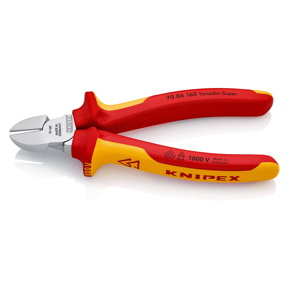 Knipex 70 06 160 SB VDE Diagonal Cutter 160mm (Carded)