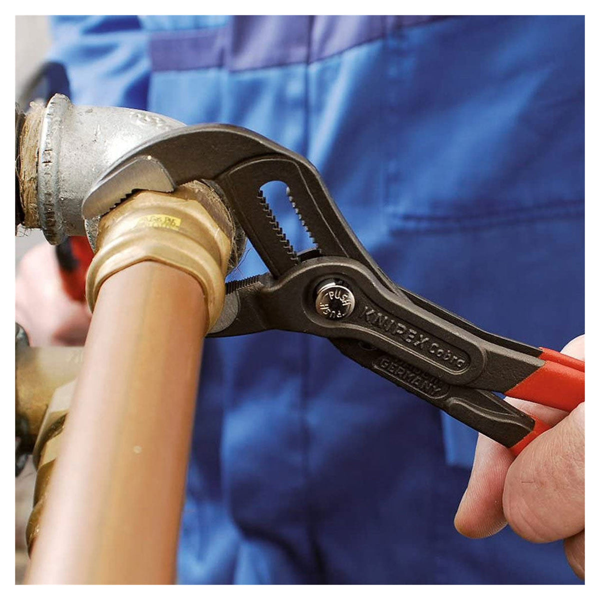 Knipex 87 01 250 SB Cobra High-Tech Water Pump Pliers 250mm (Carded)