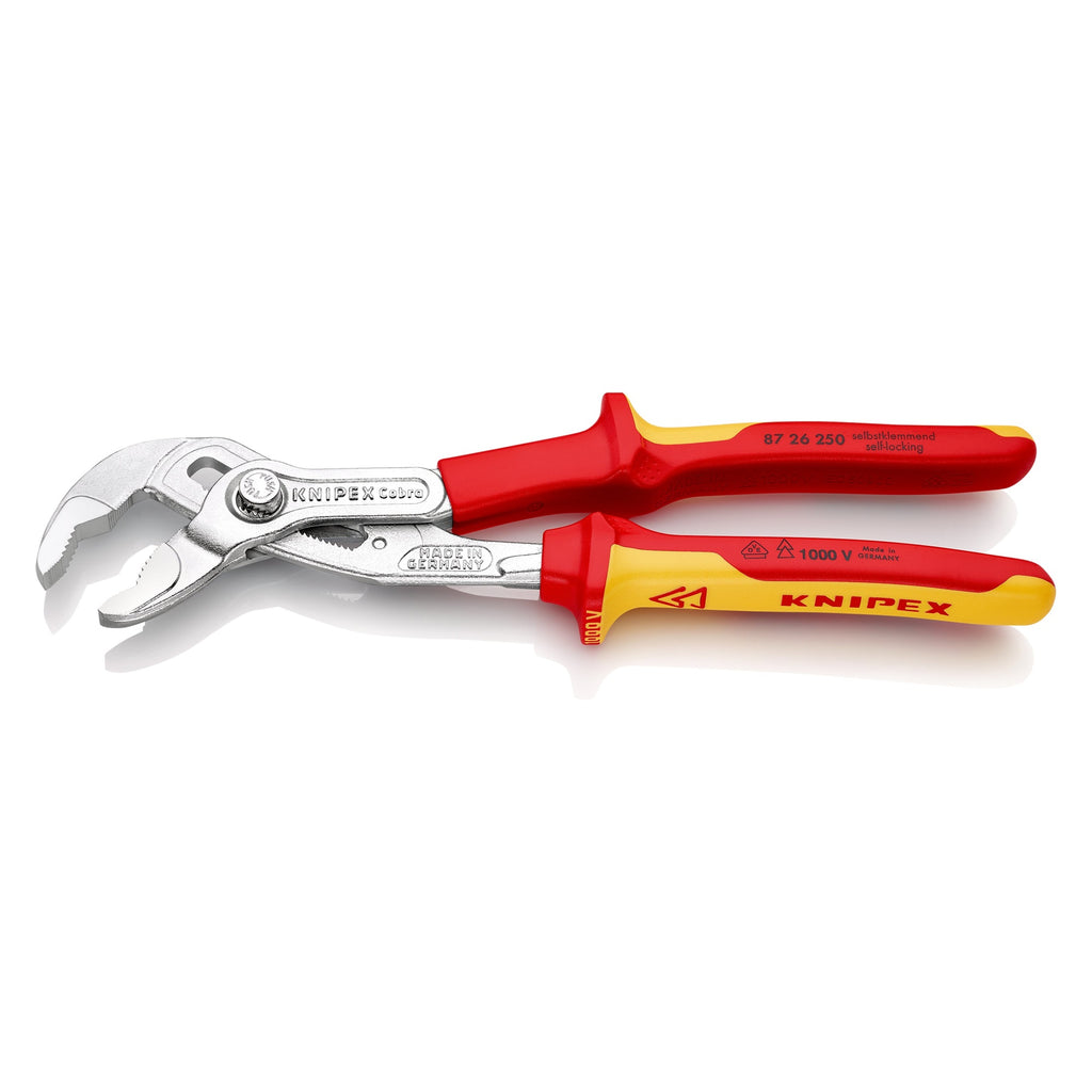 Knipex 87 26 250 SB Cobra VDE High-Tech Water Pump Pliers 250mm (Carded)