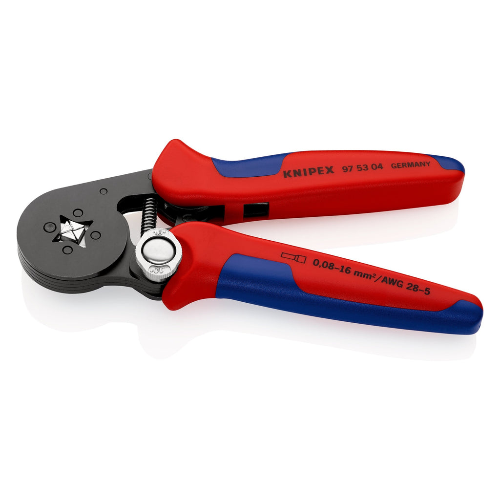 Knipex 97 53 04 SB Self-Adjusting Crimping Pliers for Wire Ferrules with Lateral Access 180mm (Blister)