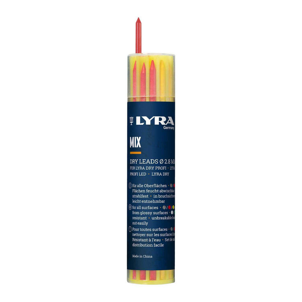 LYRA L4498102 DRY PROFI Construction Marker with Assorted Refill Mix (Box of 10)