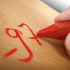 LYRA L4870017 797 PROFI Oil-Based Lumber & Marking Crayon Red