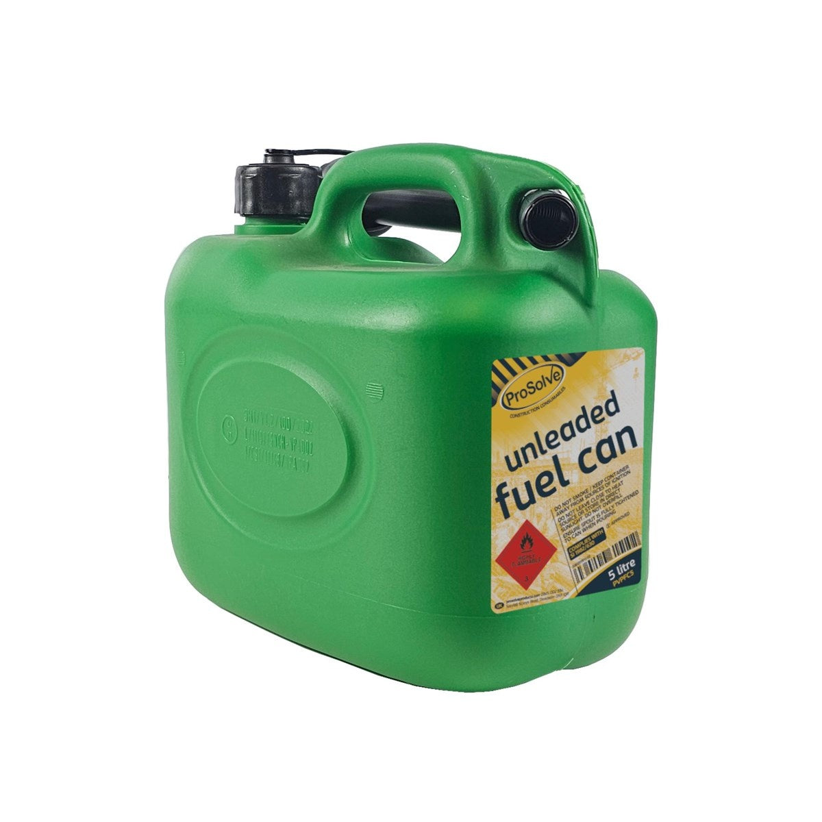 ProSolve PVPFC5 Green Plastic Fuel Can 5L