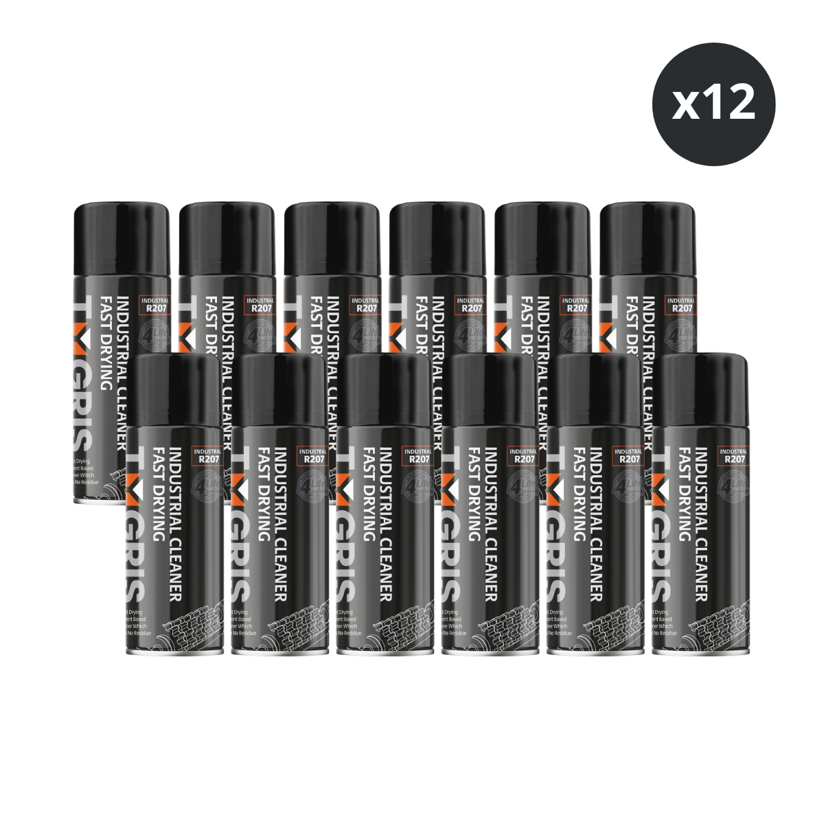 Tygris R207 Industrial Cleaner Fast Drying 400ml (Box of 12) 