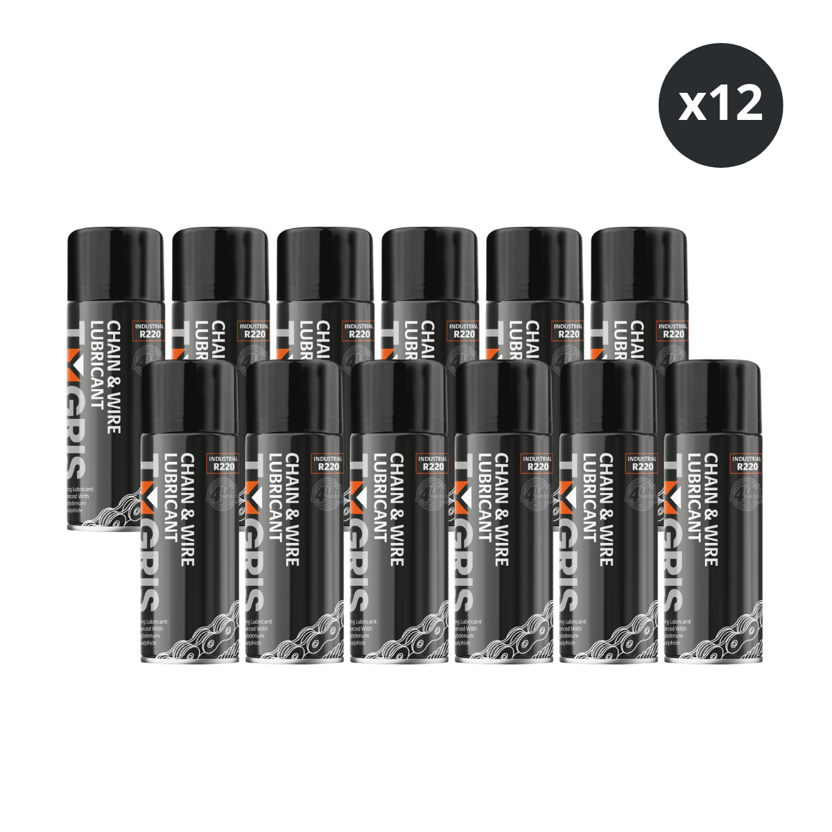 Tygris R220 Chain & Wire Rope Lubricant 400ml (Box of 12) 