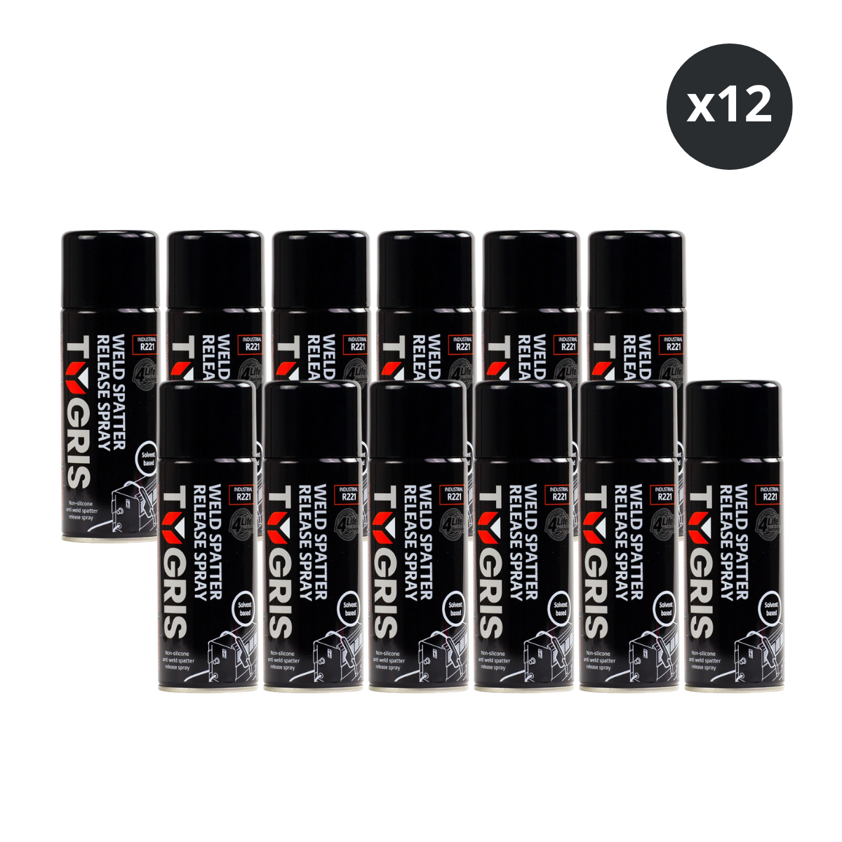 Tygris R221 Weld Spatter Release Solvent Based 300ml (Box of 12)