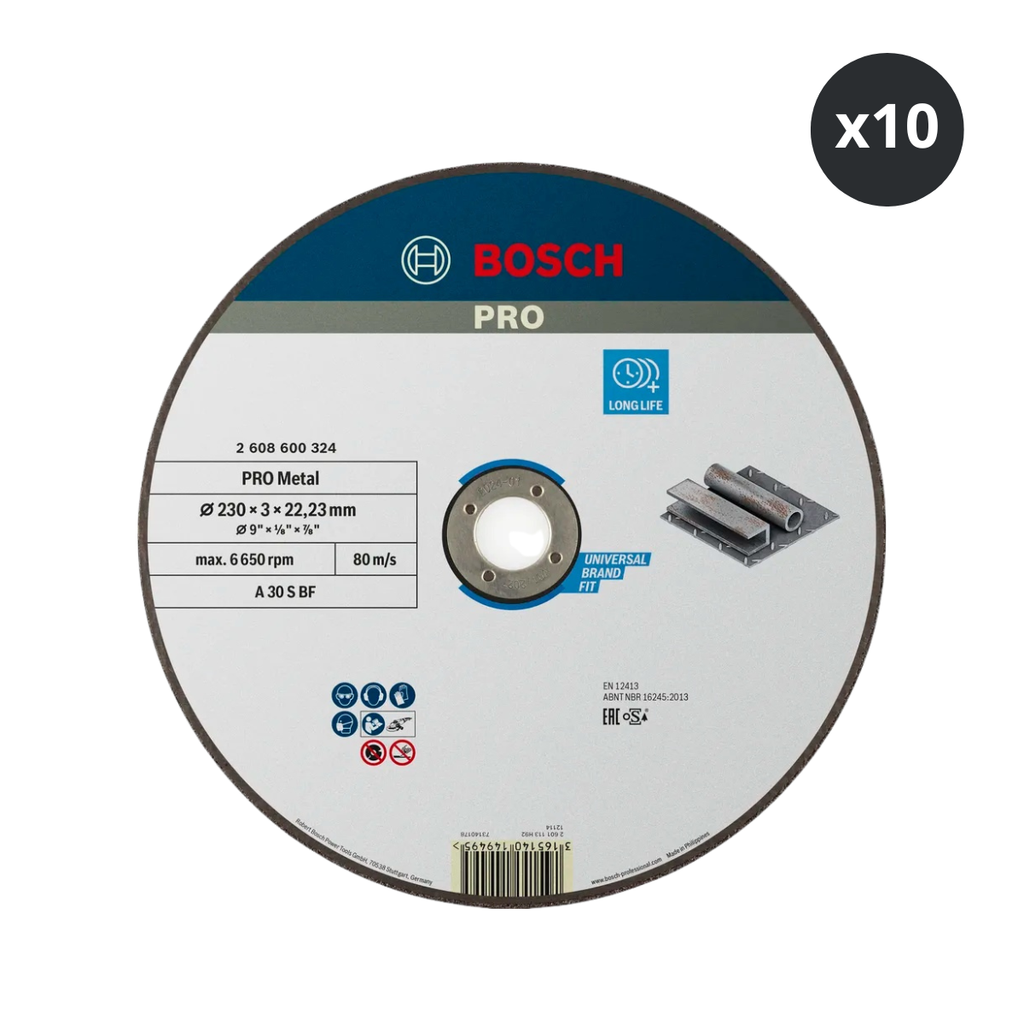 Bosch 2608600649 PRO Metal Cutting Discs 300mm (10 Pack)