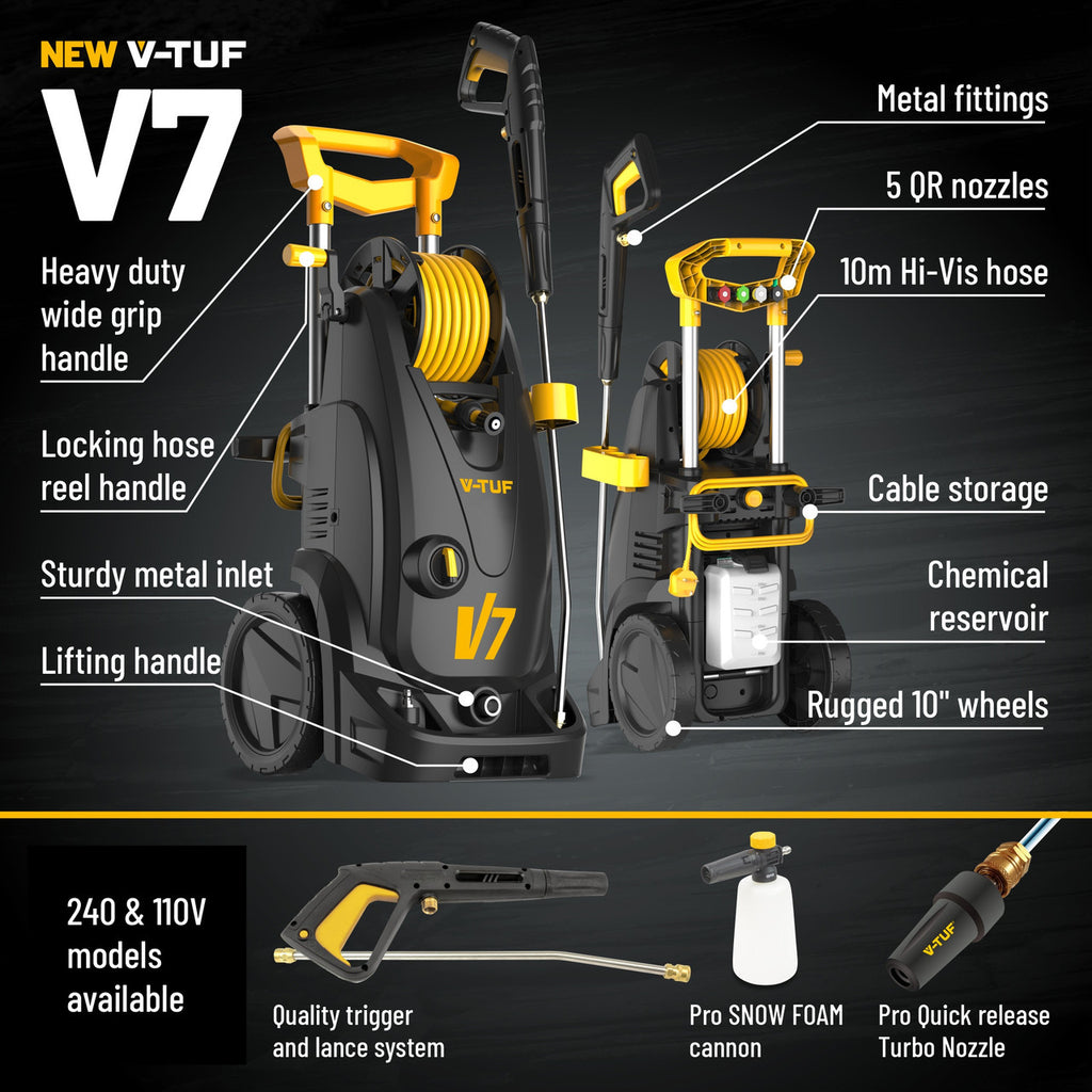 V-TUF V7 Pressure Washer 195 Bar (240V)