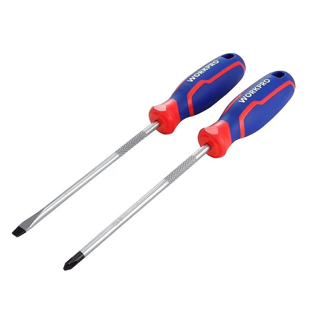 WorkPro WP200503 CR-V Screwdriver Set 150mm (2 Pack)