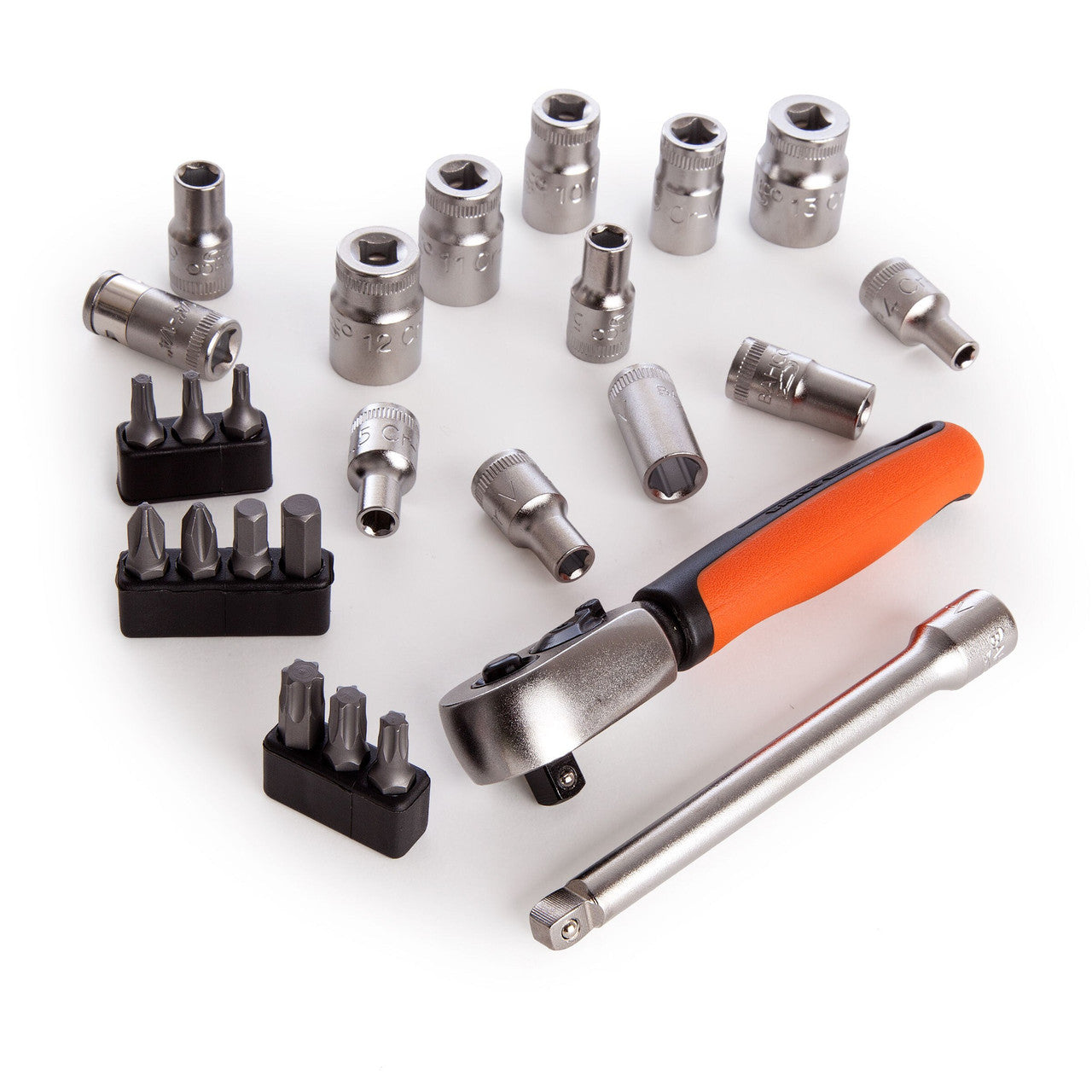 Bahco SL25 1/4" Drive Socket & Bit Set 4-13mm (25 Piece)