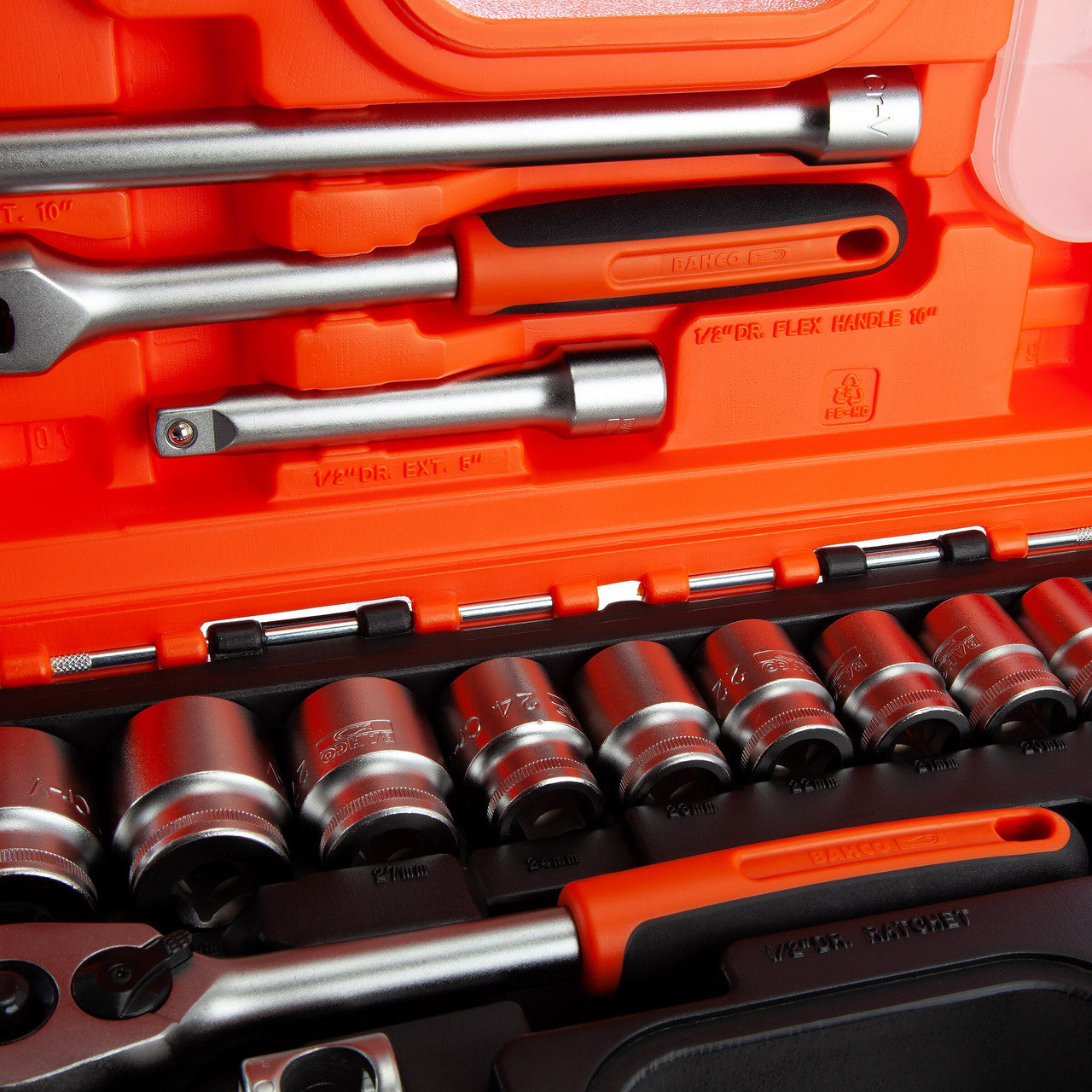 Bahco S240 1/2" Square Drive Socket Set 10-32mm (24 Piece)