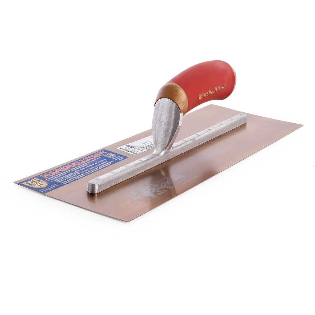 Marshalltown MPB145GDH Gold Stainless Steel Finishing Trowel 14" x 5"