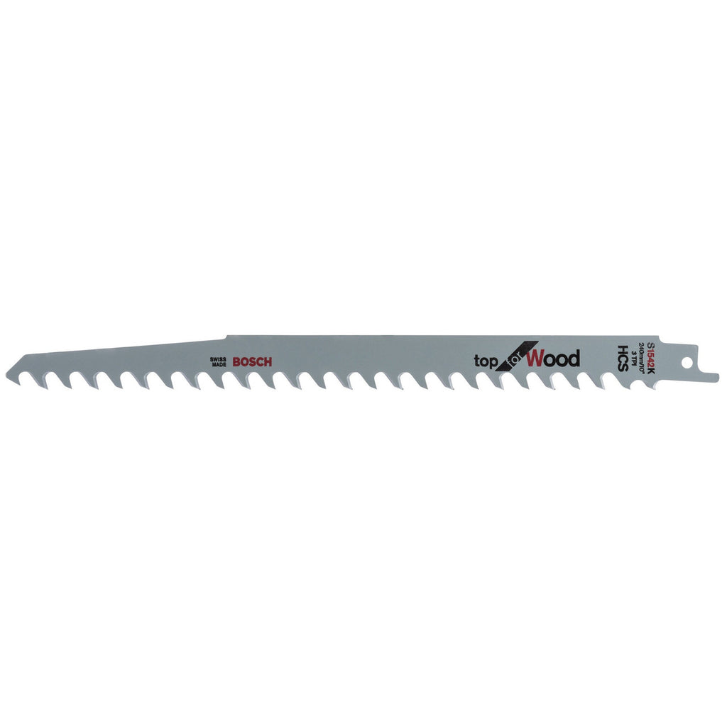 Bosch S1542K Top Reciprocating Saw Blade for Wood 240mm (Pack of 5)