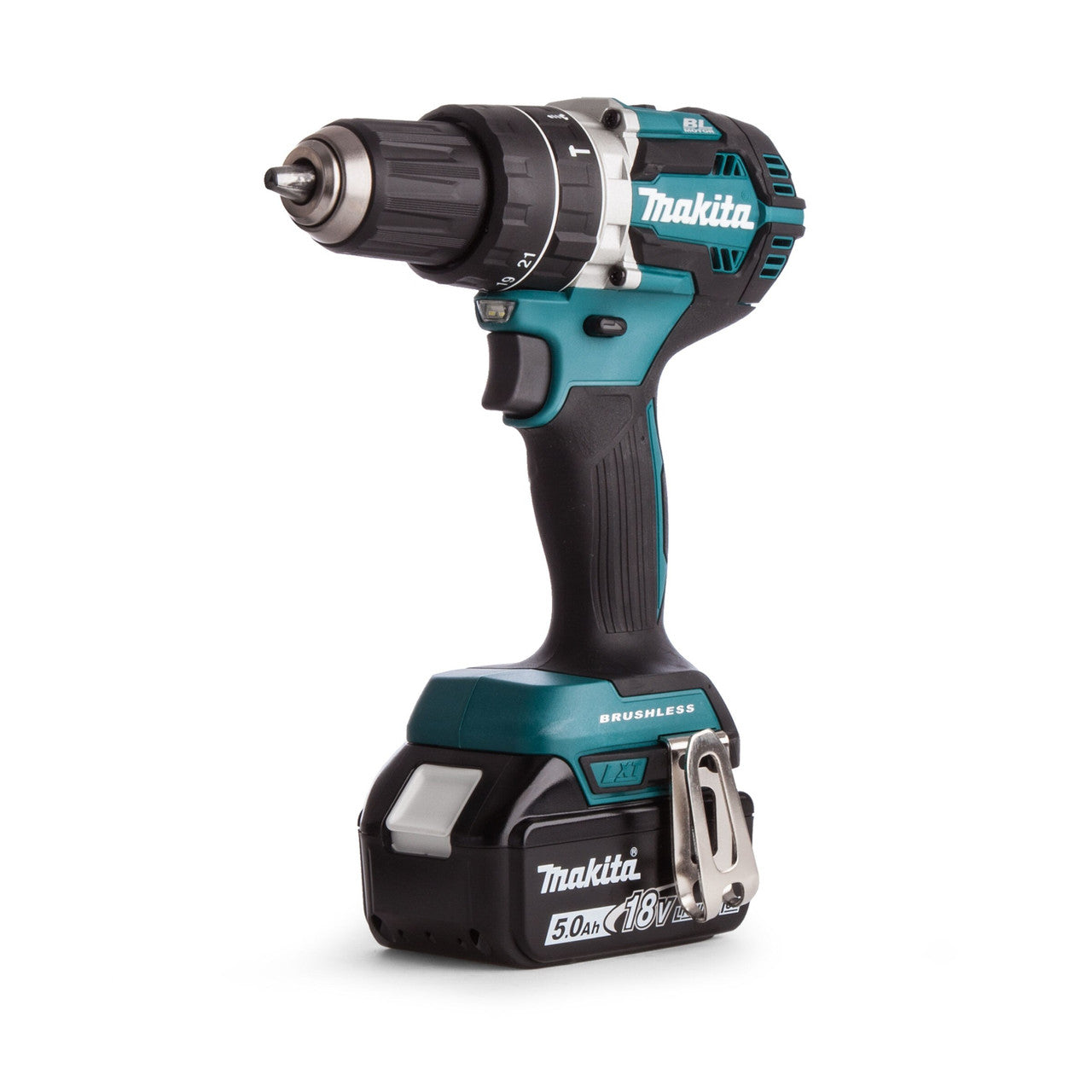 Makita DHP484RTJ LXT 18V Combi Drill in Makpac Case (2 x 5.0Ah Batteries)