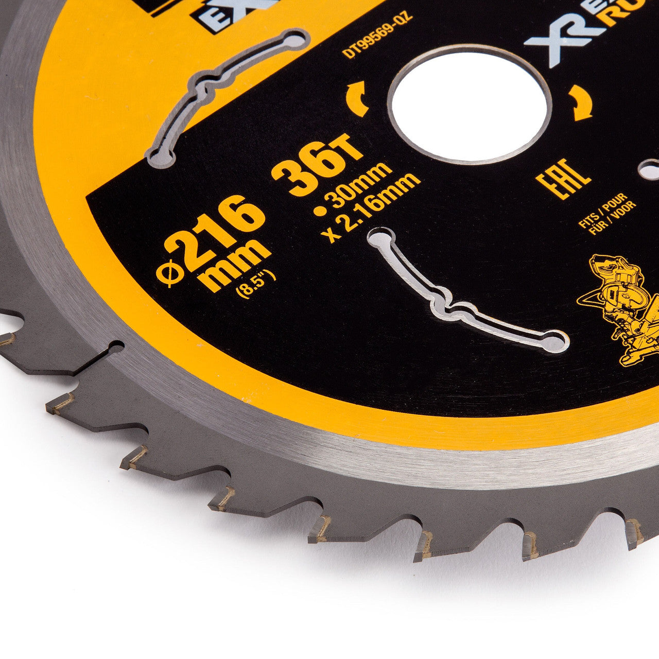 Dewalt DT99569 XR EXTREME Runtime Circular Saw Blade 216 x 30mm x 36T