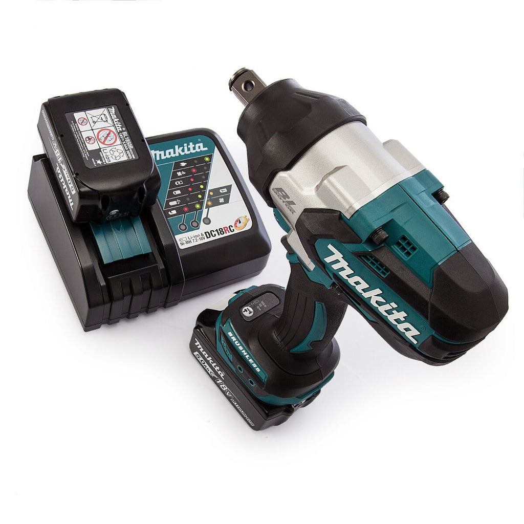 Makita DTW1001RTJ LXT 18V Brushless Impact Wrench 3/4" Drive (2 5.0Ah Batteries)