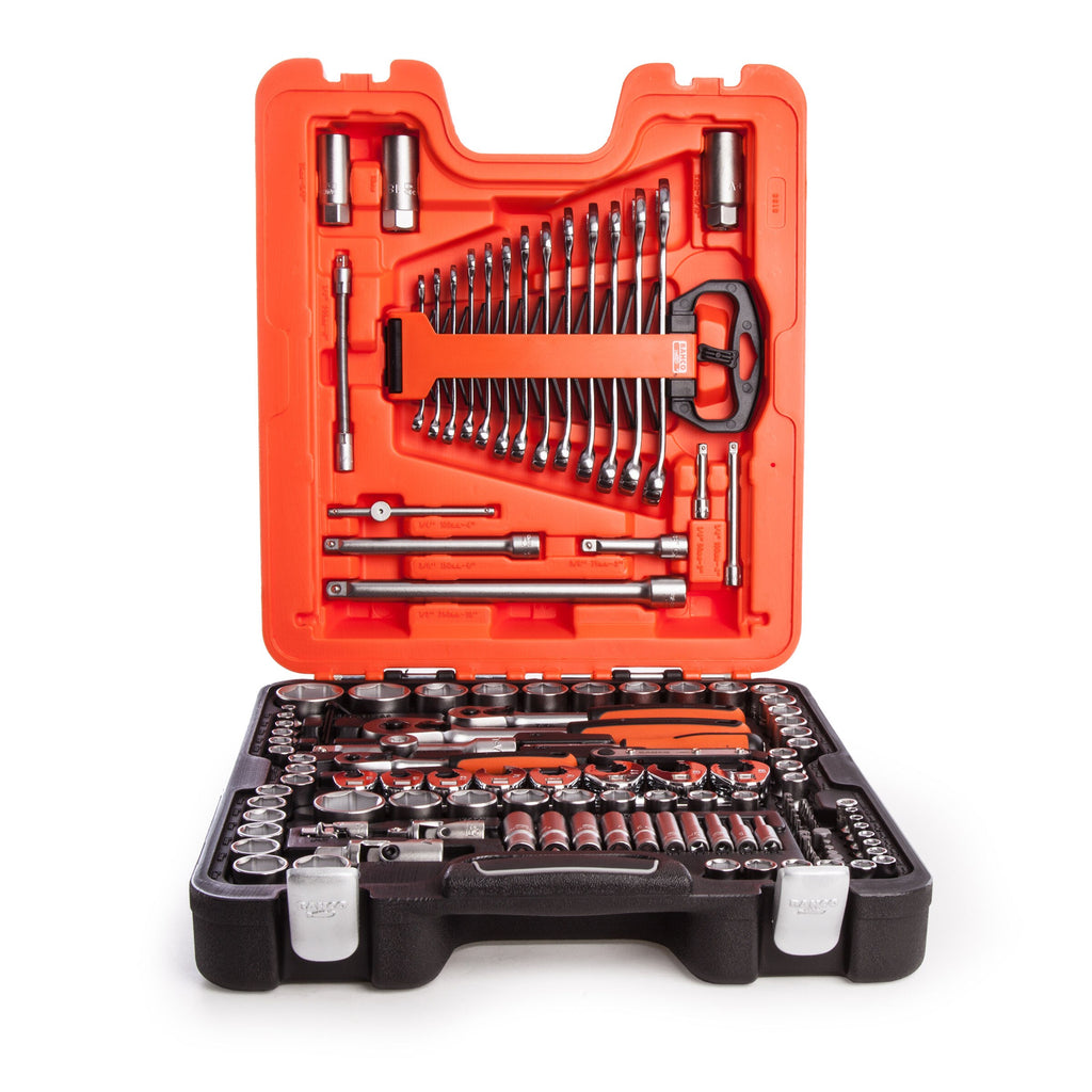 Bahco S138 Socket and Mechanical Set MM/AF 1/4, 3/8 and 1/2 Inch Dynamic Drive - 138 Piece