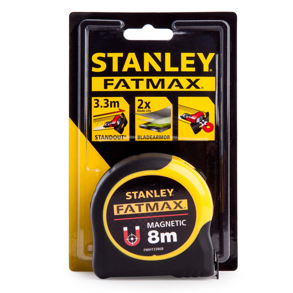 Stanley FMHT0-33868 FatMax Metric Magnetic Tape Measure with Blade Armor 8m