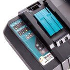 Makita DC18RD Dual Port Charger 7.2 - 18V with 4 x BL1850B 18V 5.0Ah Batteries