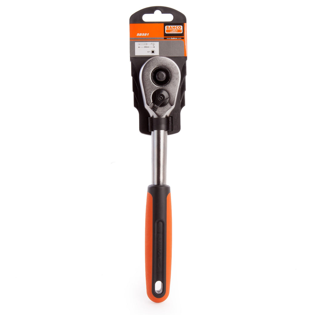 Bahco SBS81 Quick Release Reversible Ratchet 1/2 Inch Drive